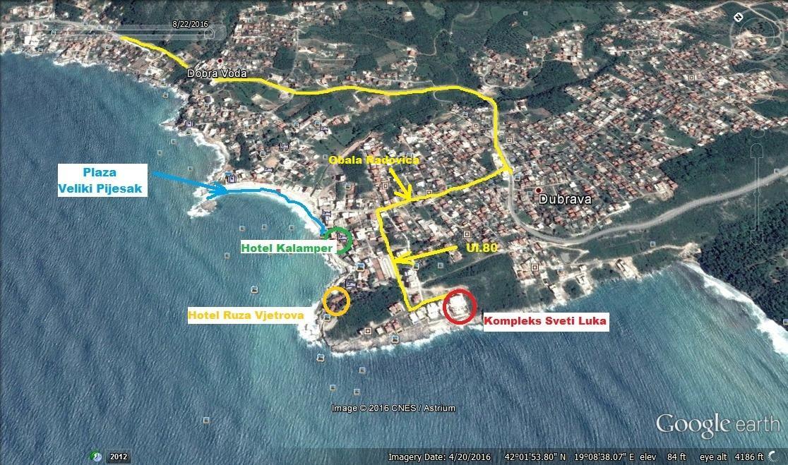 Apartmán Montenegro - South Cross Dobra Voda Exteriér fotografie
